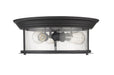 Flush Mount Z-Lite 727F16-MB Matte Black Sonna 3 Light Flush Mount Z-Lite