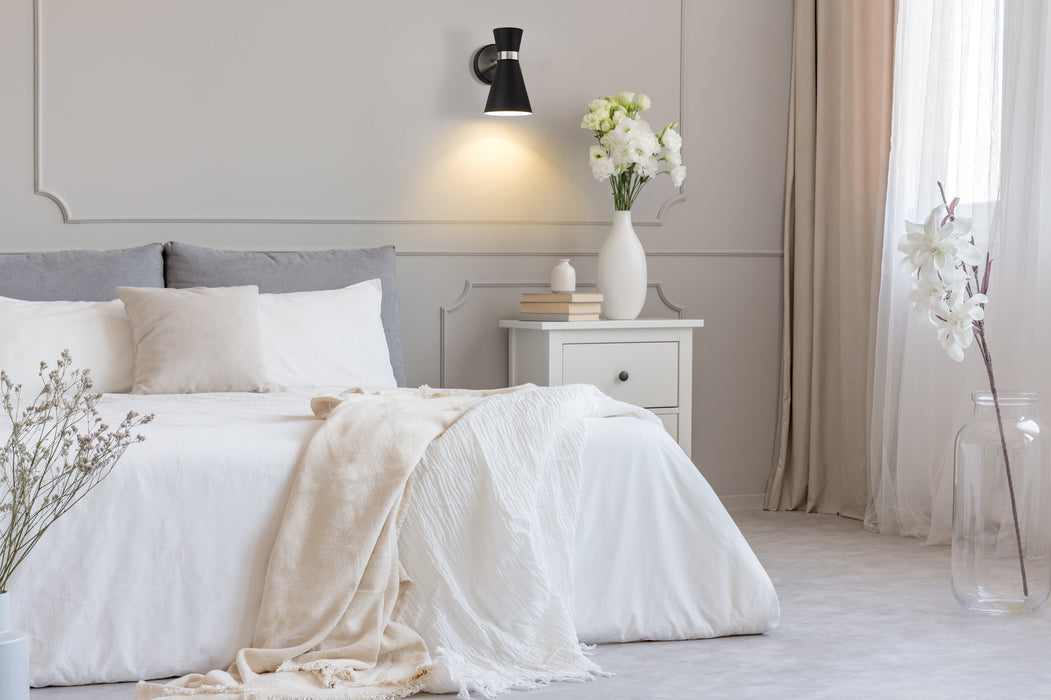 Wall Sconce Z-Lite 728-1S-MB-BN Matte Black + Brushed Nickel Soriano 1 Light Wall Sconce Z-Lite