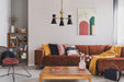 Chandelier Z-Lite 728-3MB-HBR Matte Black + Heritage Brass Soriano 3 Light Chandelier Z-Lite