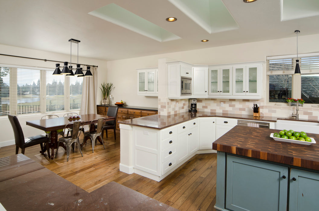 Linear Chandelier Z-Lite 728-6L-MB-BN Matte Black + Brushed Nickel Soriano 6 Light Linear Chandelier Z-Lite