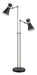 Floor Lamp Z-Lite 728FL-MB-BN Matte Black + Brushed Nickel Soriano 2 Light Floor Lamp Z-Lite