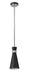 Pendant Z-Lite 728MP-MB-BN Matte Black + Brushed Nickel Soriano 1 Light Pendant Z-Lite