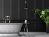 Pendant Z-Lite 728P8-MB-HBR Matte Black + Heritage Brass Soriano 1 Light Pendant Z-Lite