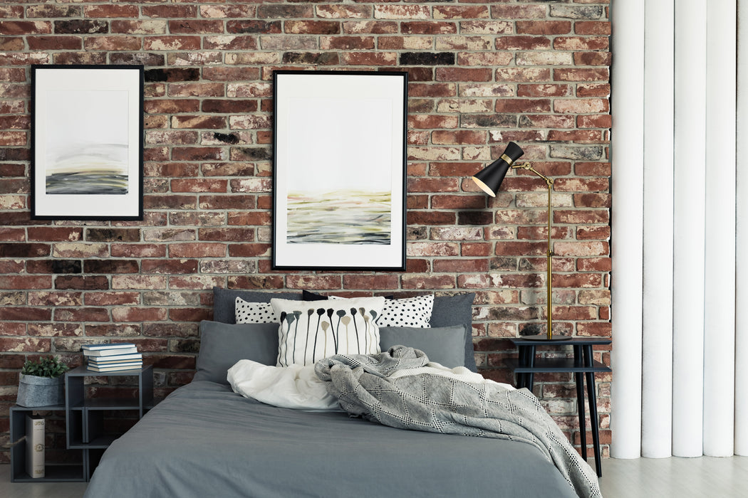 Table Lamp Z-Lite 728TL-MB-HBR Matte Black + Heritage Brass Soriano 1 Light Table Lamp Z-Lite