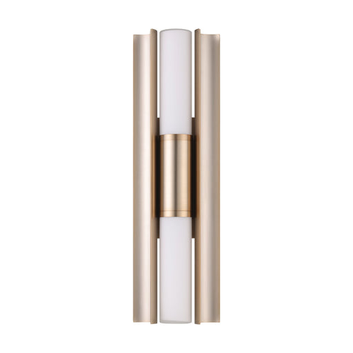 Vanity Light Thesis 207622A Colton 18 inch 2 light Champagne Gold 5CCT LED Vanity Light with Etched Opal Glass Shades THESIS