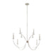 Chandelier Thesis 206936A Florian 44 inch 8 light Polished Nickel and Clear Glass Chandelier THESIS