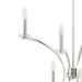 Chandelier Thesis 206936A Florian 44 inch 8 light Polished Nickel and Clear Glass Chandelier THESIS