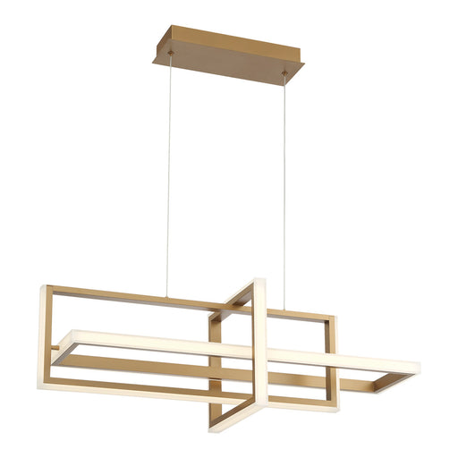Eurofase 39323-026 Bordo 38" Satin Gold Paint LED Chandelier