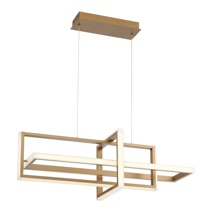 Eurofase 39323-026 Bordo 38" Satin Gold Paint LED Chandelier