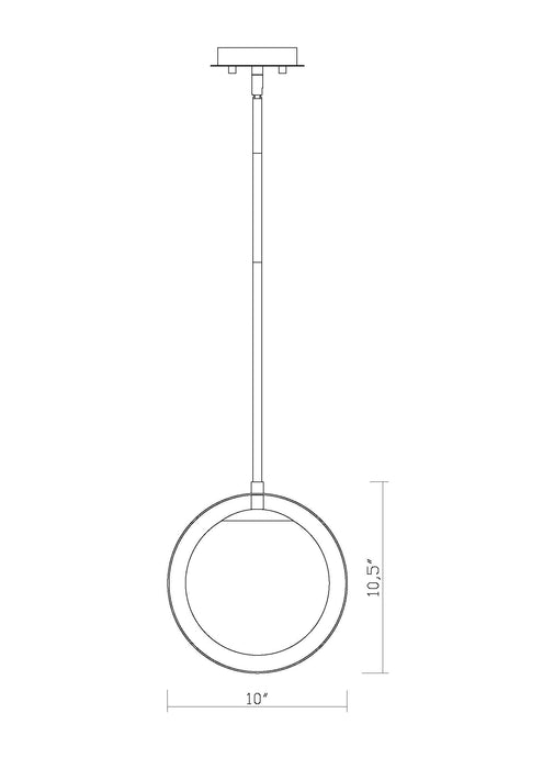 Pendant Z-Lite 730MP-MB Matte Black Midnetic 1 Light Pendant Z-Lite