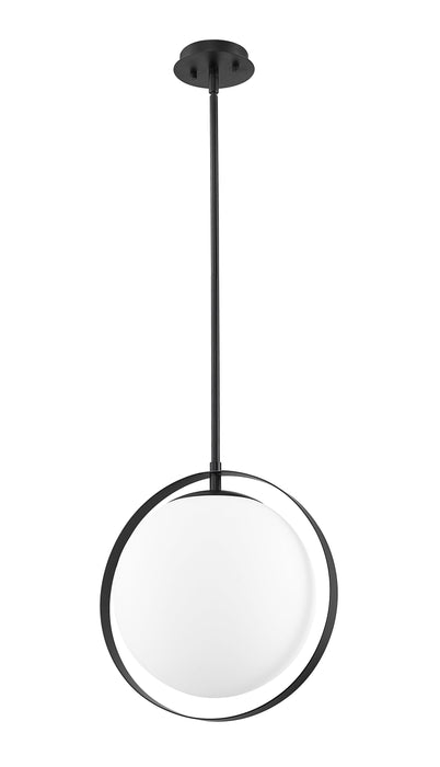 Pendant Z-Lite 730P12-MB Matte Black Midnetic 1 Light Pendant Z-Lite