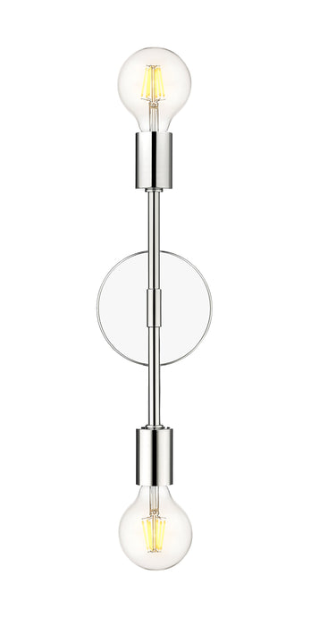 Wall Sconce Z-Lite 731-2S-CH Chrome Modernist 2 Light Wall Sconce Z-Lite