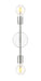 Wall Sconce Z-Lite 731-2S-CH Chrome Modernist 2 Light Wall Sconce Z-Lite