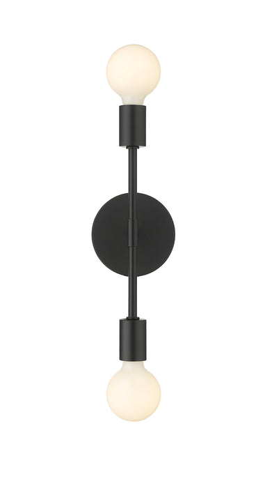 Wall Sconce Z-Lite 731-2S-MB Matte Black Modernist 2 Light Wall Sconce Z-Lite