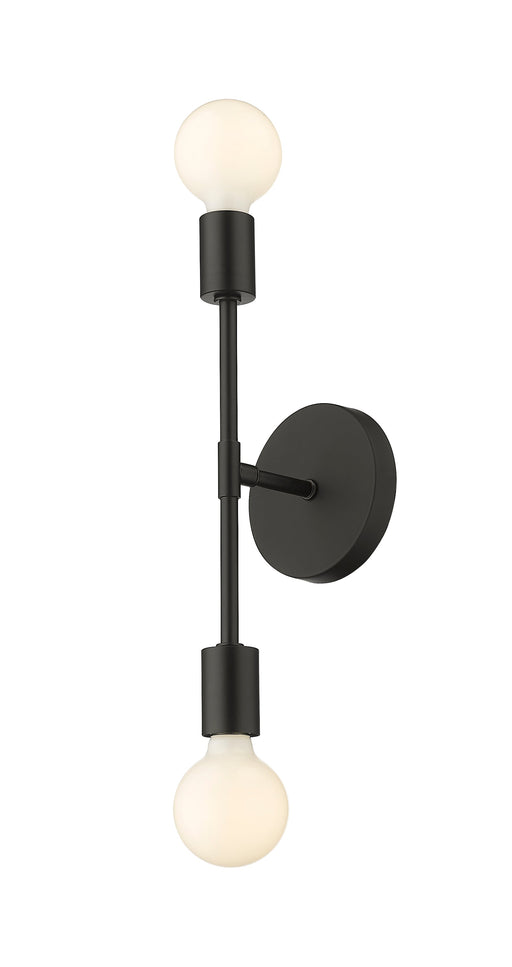 Wall Sconce Z-Lite 731-2S-MB Matte Black Modernist 2 Light Wall Sconce Z-Lite