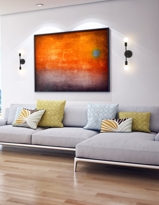 Wall Sconce Z-Lite 731-2S-MB Matte Black Modernist 2 Light Wall Sconce Z-Lite