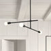 Chandelier Z-Lite 731-3MB Matte Black Modernist 3 Light Chandelier Z-Lite