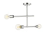 Semi Flush Mount Z-Lite 731-3SF-CH Chrome Modernist 3 Light Semi Flush Mount Z-Lite
