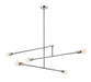 Chandelier Z-Lite 731-5CH Chrome Modernist 5 Light Chandelier Z-Lite