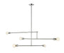 Chandelier Z-Lite 731-5CH Chrome Modernist 5 Light Chandelier Z-Lite