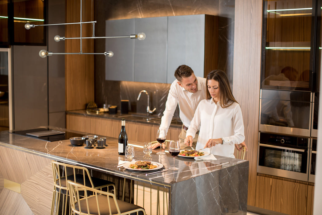 Chandelier Z-Lite 731-5CH Chrome Modernist 5 Light Chandelier Z-Lite