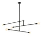Chandelier Z-Lite 731-5MB Matte Black Modernist 5 Light Chandelier Z-Lite