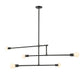 Chandelier Z-Lite 731-5MB Matte Black Modernist 5 Light Chandelier Z-Lite