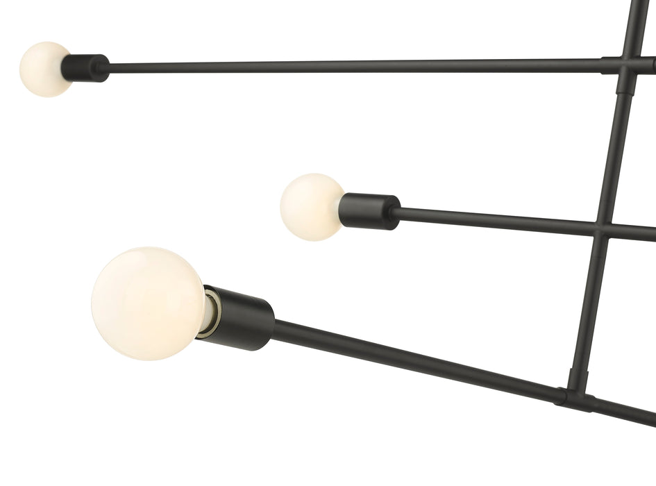 Chandelier Z-Lite 731-5MB Matte Black Modernist 5 Light Chandelier Z-Lite