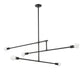 Chandelier Z-Lite 731-5MB Matte Black Modernist 5 Light Chandelier Z-Lite