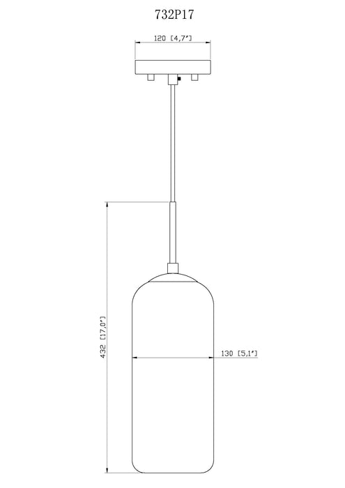 Pendant Z-Lite 732P17-HBR Heritage Brass Monty 1 Light Pendant Z-Lite