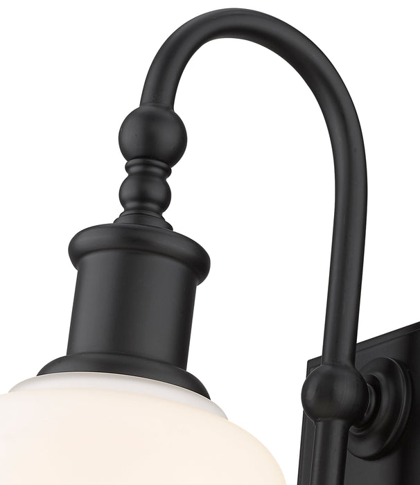 Wall Sconce Z-Lite 733-1S-MB Matte Black Bryant 1 Light Wall Sconce Z-Lite