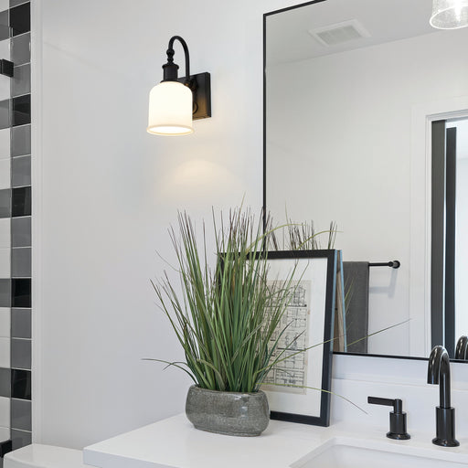 Wall Sconce Z-Lite 733-1S-MB Matte Black Bryant 1 Light Wall Sconce Z-Lite