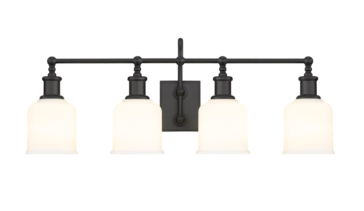 Vanity Z-Lite 733-4V-MB Matte Black Bryant 4 Light Vanity Z-Lite