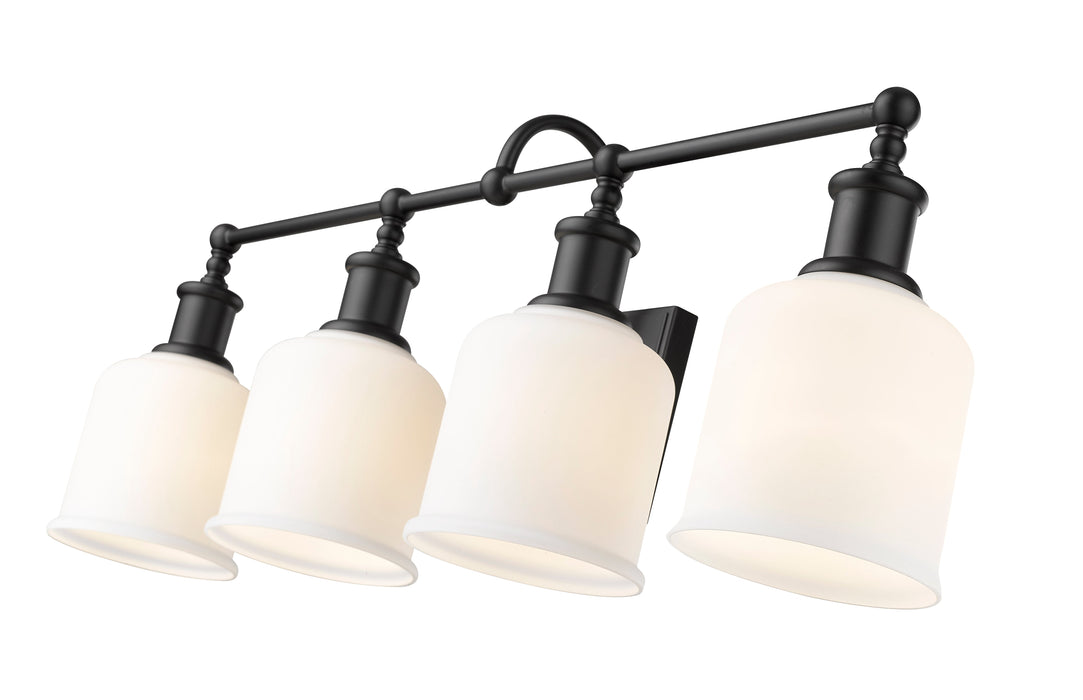 Vanity Z-Lite 733-4V-MB Matte Black Bryant 4 Light Vanity Z-Lite