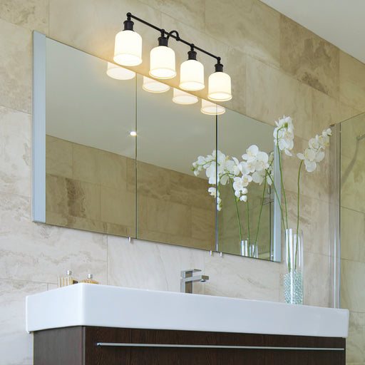 Vanity Z-Lite 733-4V-MB Matte Black Bryant 4 Light Vanity Z-Lite