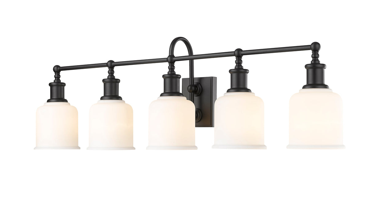 Vanity Z-Lite 733-5V-MB Matte Black Bryant 5 Light Vanity Z-Lite