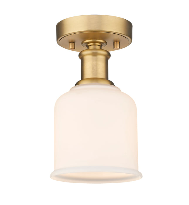 Flush Mount Z-Lite 733F1-HBR Heritage Brass Bryant 1 Light Flush Mount Z-Lite