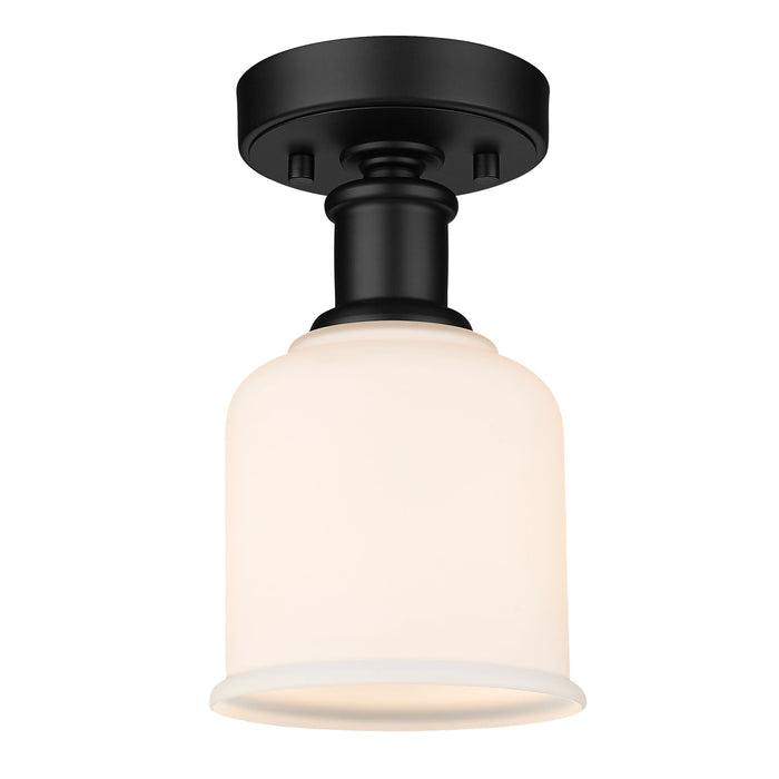 Flush Mount Z-Lite 733F1-MB Matte Black Bryant 1 Light Flush Mount Z-Lite
