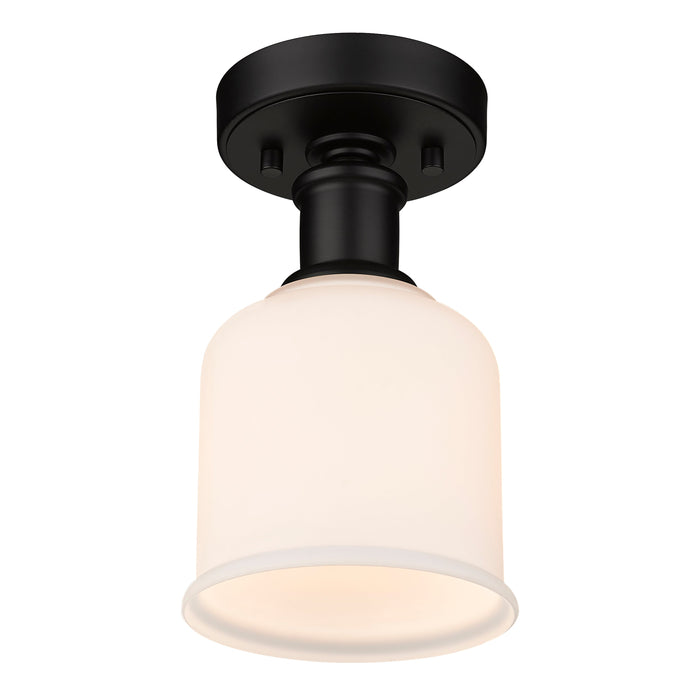 Flush Mount Z-Lite 733F1-MB Matte Black Bryant 1 Light Flush Mount Z-Lite