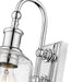 Wall Sconce Z-Lite 734-1S-CH Chrome Bryant 1 Light Wall Sconce Z-Lite