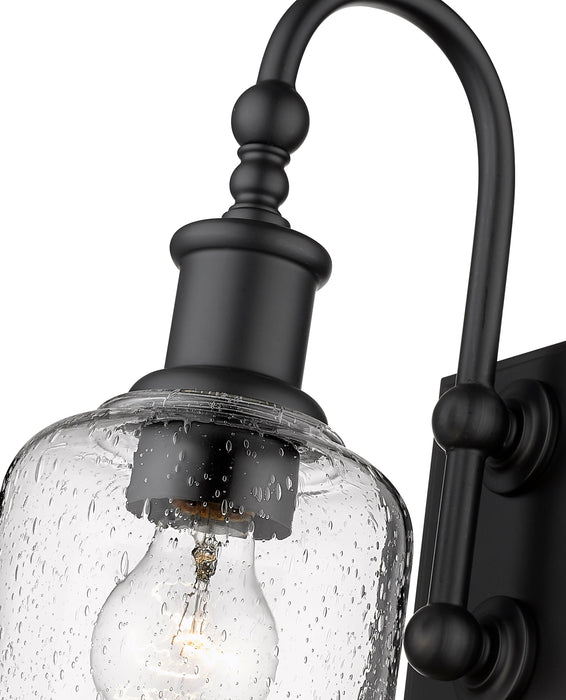 Wall Sconce Z-Lite 734-1S-MB Matte Black Bryant 1 Light Wall Sconce Z-Lite