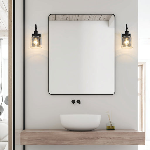 Wall Sconce Z-Lite 734-1S-MB Matte Black Bryant 1 Light Wall Sconce Z-Lite