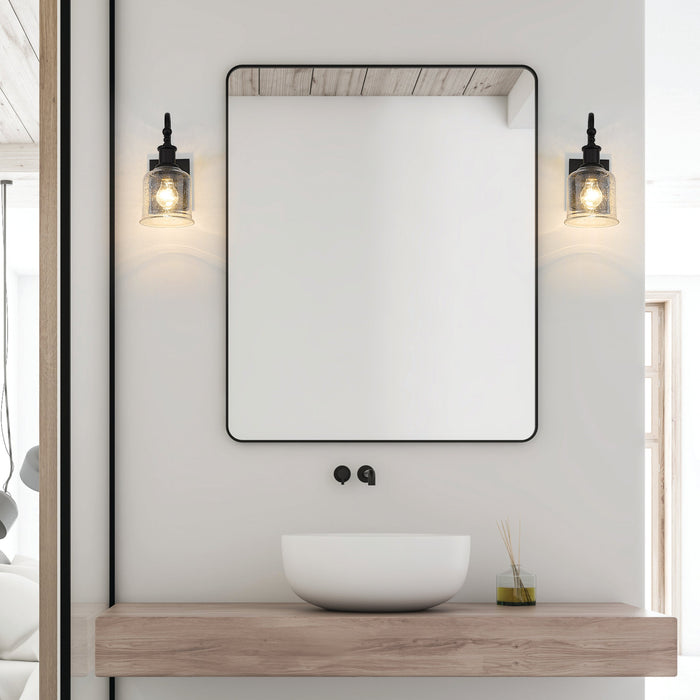 Wall Sconce Z-Lite 734-1S-MB Matte Black Bryant 1 Light Wall Sconce Z-Lite