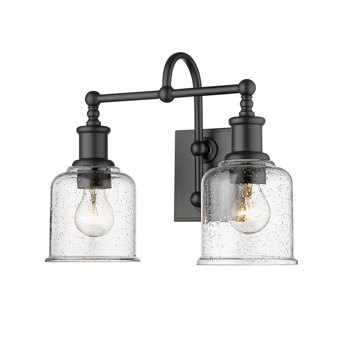 Vanity Z-Lite 734-2V-MB Matte Black Bryant 2 Light Vanity Z-Lite