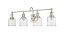 Vanity Z-Lite 734-4V-BN Brushed Nickel Bryant 4 Light Vanity Z-Lite