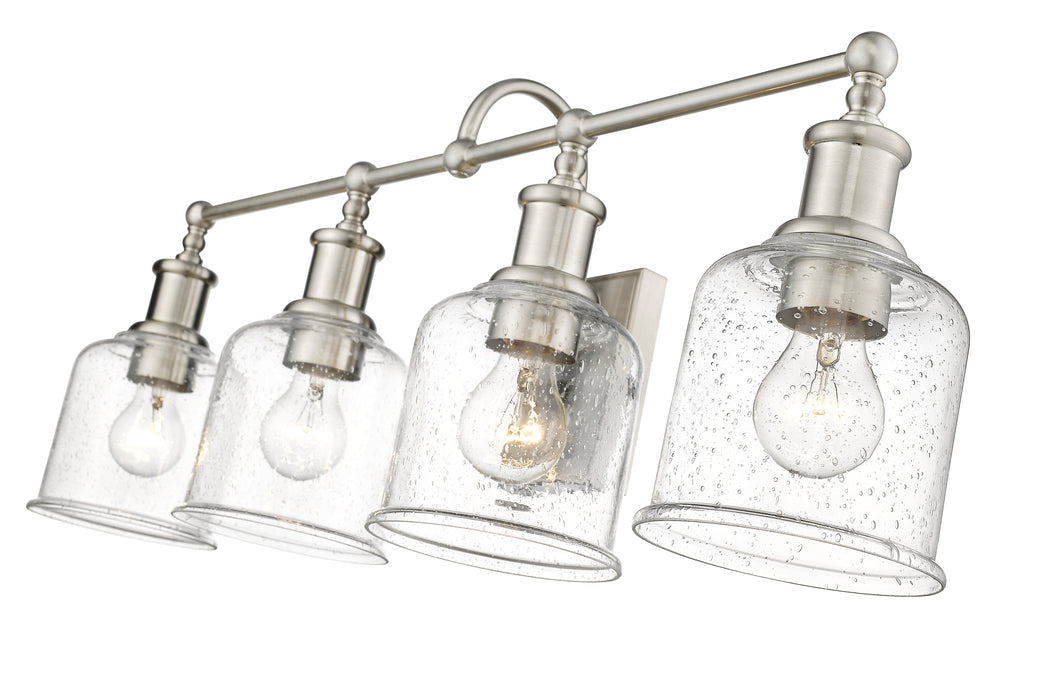 Vanity Z-Lite 734-4V-BN Brushed Nickel Bryant 4 Light Vanity Z-Lite