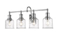 Vanity Z-Lite 734-4V-CH Chrome Bryant 4 Light Vanity Z-Lite