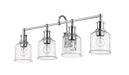 Vanity Z-Lite 734-4V-CH Chrome Bryant 4 Light Vanity Z-Lite