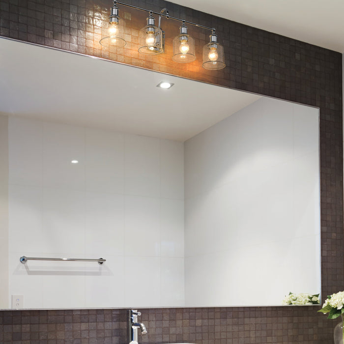 Vanity Z-Lite 734-4V-CH Chrome Bryant 4 Light Vanity Z-Lite