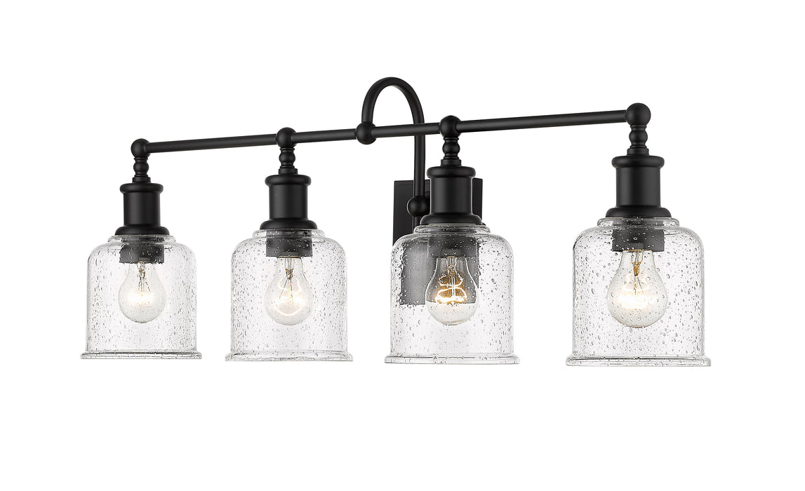 Vanity Z-Lite 734-4V-MB Matte Black Bryant 4 Light Vanity Z-Lite
